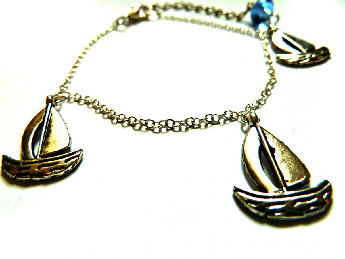 Boat Bracelet Garden Of England Jewellery Made With Glass Cabochons
